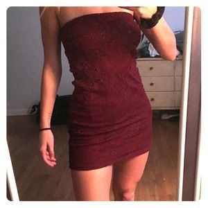 Strapless dress